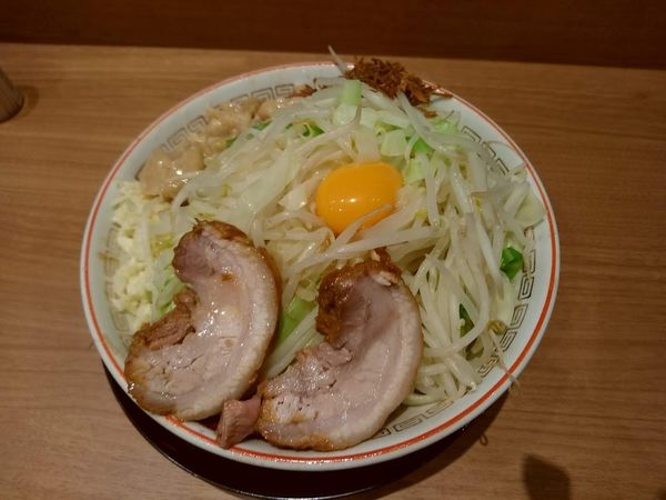 「汁なし（880円）」@豚山 上野店の写真