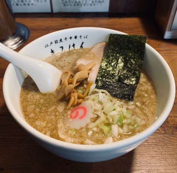 「中華そば（塩・麺固め￥800）」@江戸前煮干し中華そば きみはん 総本店の写真