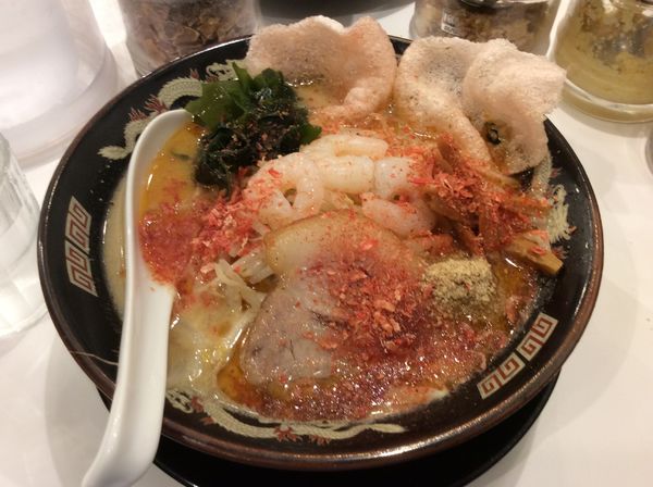 「えび味噌ラーメン」@北海道らーめん みそ熊 新橋店の写真