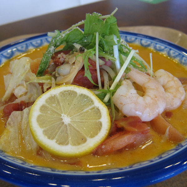 「エビのトマトクリームちゃんぽん 990円」@ちゃんぽん 菜の里 Pasar羽生店の写真