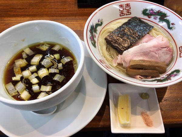 「特製昆布水つけ麺醤油」@塩らーめん 千茶屋の写真