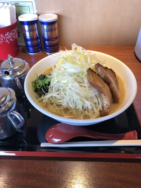 「限定　ネギ味噌ラーメン　白ネギ」@中華そば 蓮の華の写真