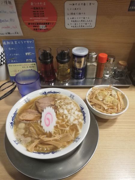 「煮干そば+ランチA　900円」@煮干そば 流。の写真