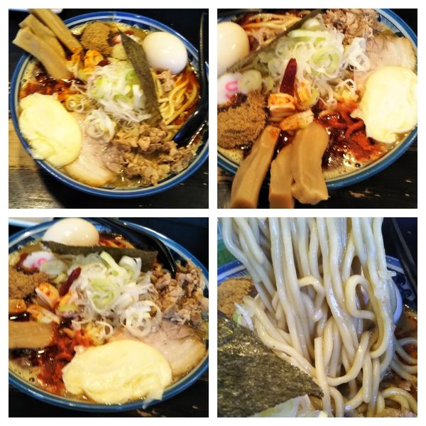 「濃厚狼煙ラーメン大盛り＋カレーに変更＋チーズ（スパイシー）」@狼煙 〜NOROSHI〜の写真