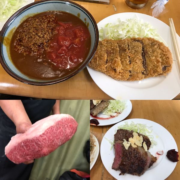 「キーマ風カレー+ 辛牛キーマ風移行」@MENYA 食い味の道有楽の写真