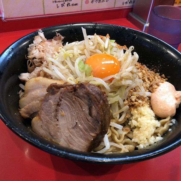 「まぜそば豚二枚(870円)」@麺屋 桐龍の写真