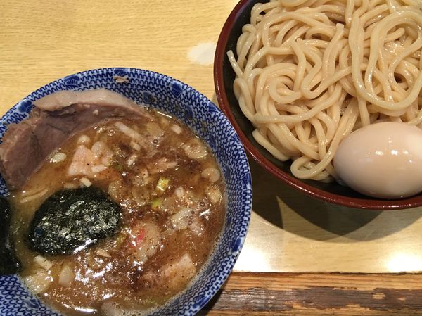 「味玉つけ麺　半チャーシュー」@くり山の写真