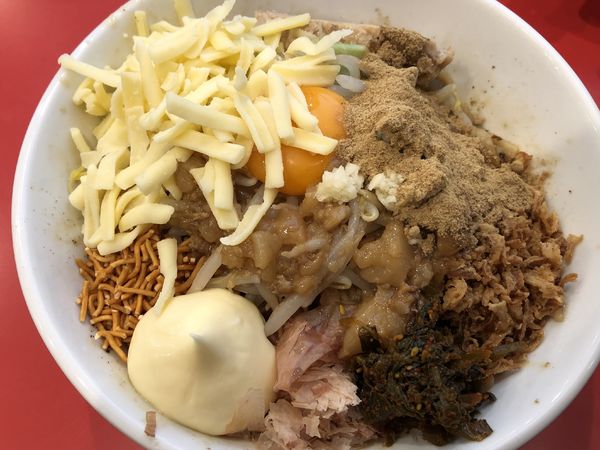 「まぜそば大盛り」@豚ゆうの写真