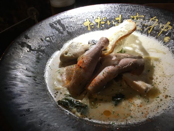 「クラフトビールSORACHI 1984→牡蠣ラーメン（鯛）」@ただいま、変身中。の写真