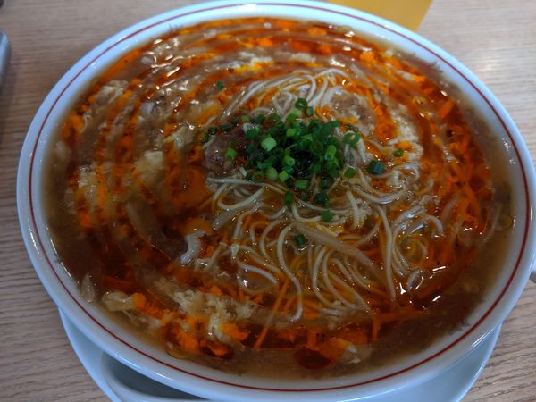 「酸辣湯麺¥780」@麺酒場 朱拉の写真