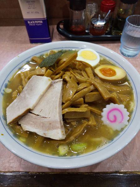 「メンマラーメン1030円(麺カタメ)」@所沢大勝軒の写真