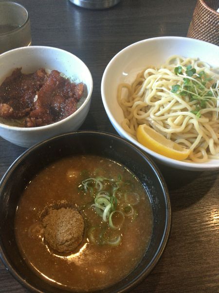 「つけそば（ランチセット・ソースカツ丼）」@中華蕎麦 瑞山（ZUIZAN）の写真