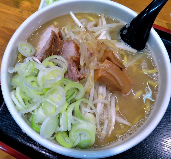 「味噌＋葱（910円）」@味噌麺処 花道庵の写真