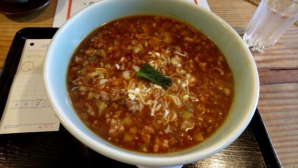 「Q番担担麺　750円」@夢屋の写真