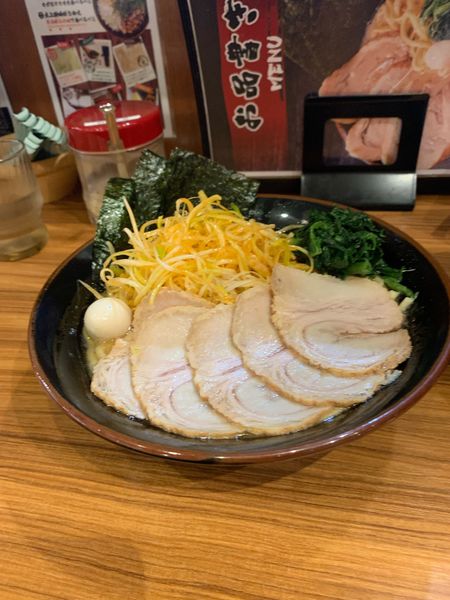 「ネギみそチャーシュー大盛り」@横浜家系ラーメン 壱角家 谷塚店の写真