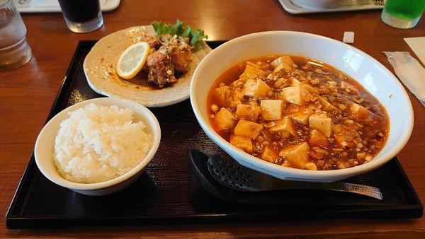 「麻婆らーめん、若鶏ランチ。」@こだわりらーめん ゆきむら亭 荒川沖店の写真