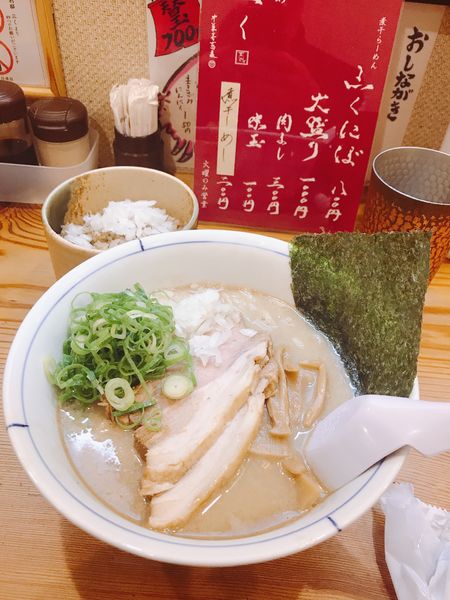 「こくにぼ＋煮干めし」@別邸三く 中華蕎麦 萃の写真