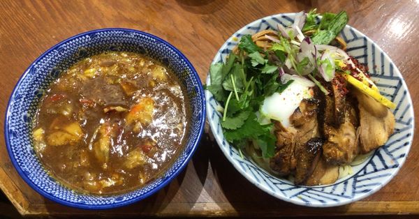 「激辛濃厚カレーつけ麺 大盛」@麺や百日紅の写真