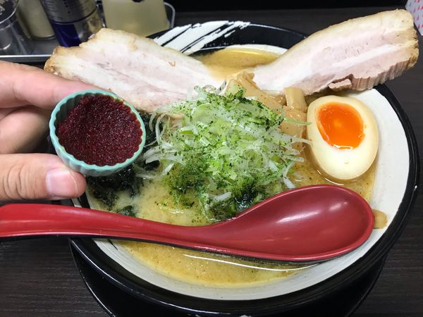 「肉中華　辛味噌　820円」@俺の中華 たなか家の写真