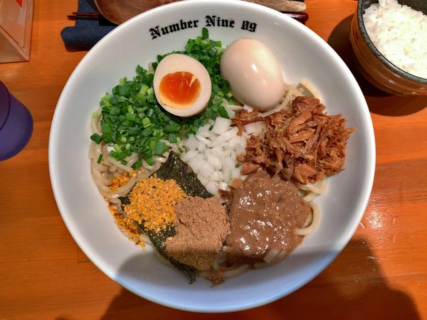 「油そば＋味玉」@麺Dining Number Nine 09の写真