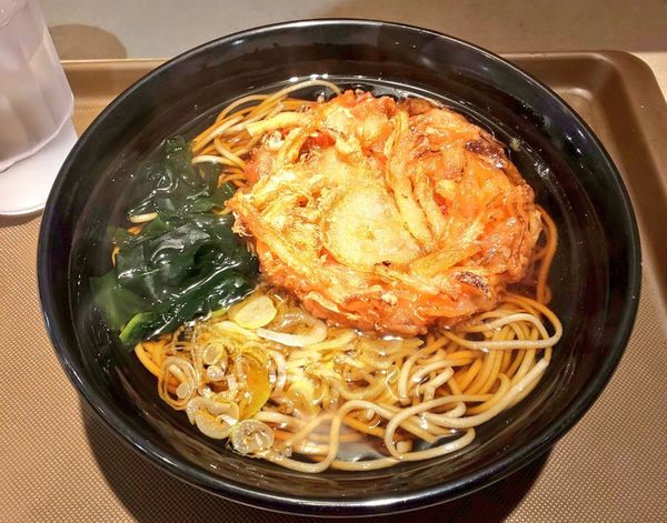 「紅生姜天そば」@名代 富士そば 秋葉原電気街店の写真