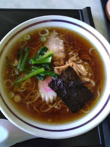 「ラーメンセット (ミニモツ煮とライス付) 900円」@大衆食堂 百万石の写真