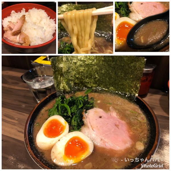 「のり玉らーめん 1040円 半ライス ¥ 忘れました😅」@神田ラーメン わいず 神田本店の写真