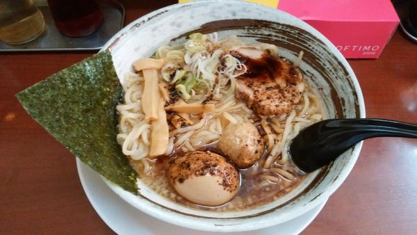「悪がば味玉」@我馬らーめん 津田沼店の写真