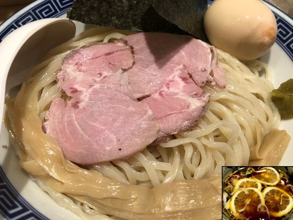 「[限定] カボスつけ麺（大）」@中華そば 竹むらの写真