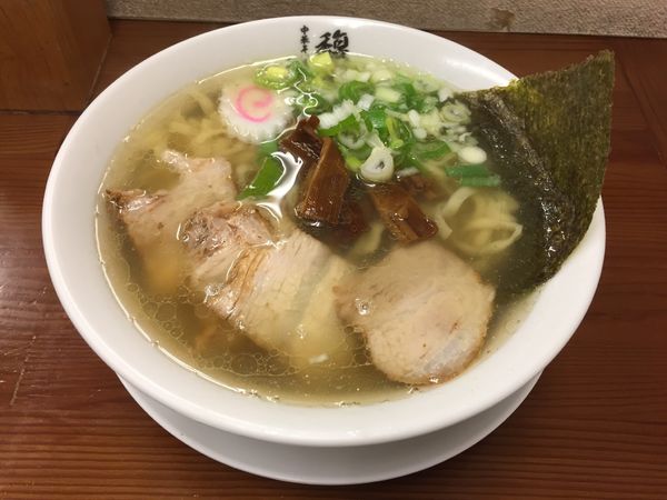 「中華そば（平打ち麺）」@中華そば 馥の写真