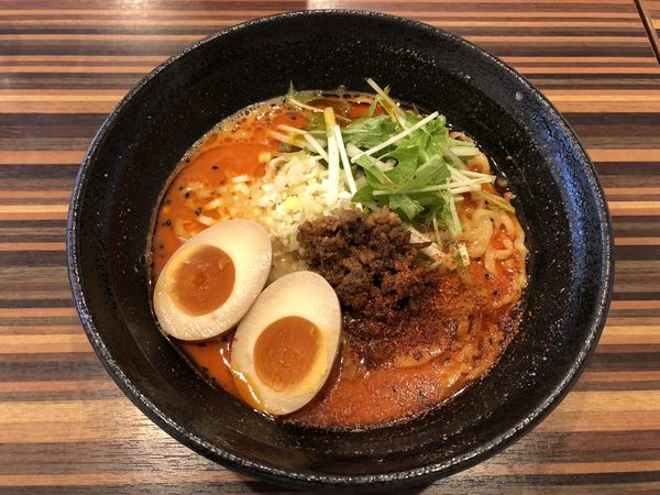 「味玉担々麺（３辛）￥８８０」@Chinese Dining 胡食 ~kokuu~の写真