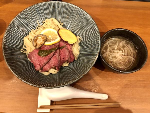 「【１周年限定】和牛つけ麺 ￥1200」@自家製手もみ麺 鈴ノ木の写真