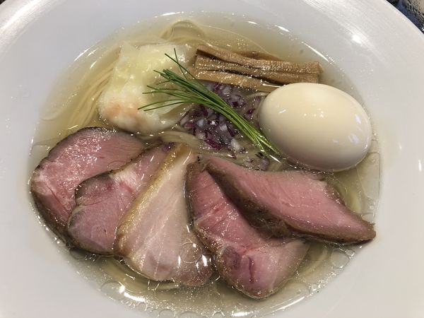 「特製 中華蕎麦 塩」@宍道湖しじみ中華蕎麦 琥珀 東京本店の写真