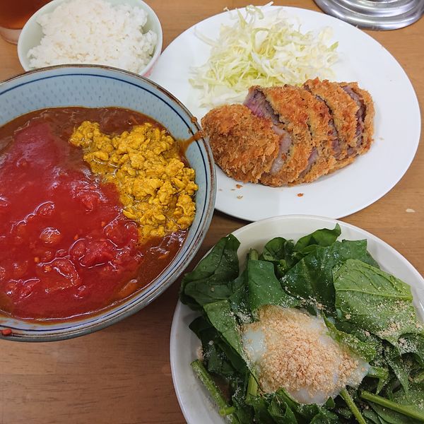 「キーマ風鶏カレーSrankアップ3500円、オニスラ200円」@MENYA 食い味の道有楽の写真