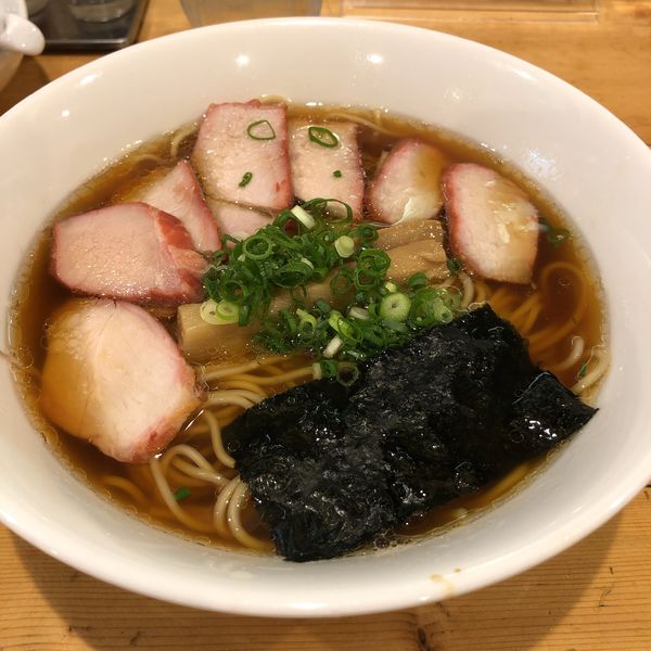 「黒チャーシュー麺」@支那そば 大和 稲荷町本店の写真