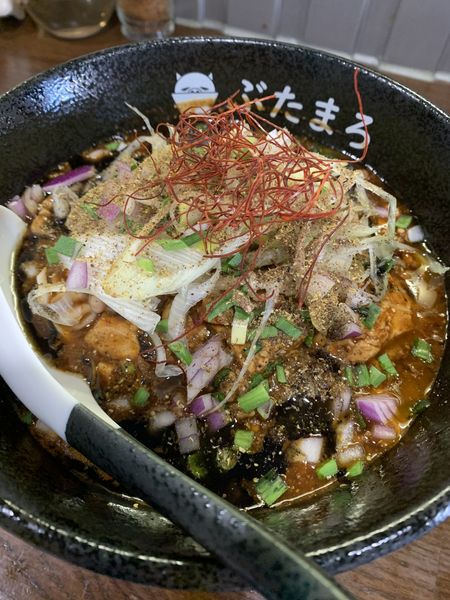 「【限定】麻婆白子麺」@らーめんぶたまろの写真