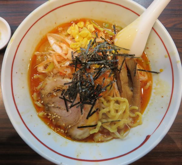 「辛葱味噌（850円）」@らー麺 あけどやの写真