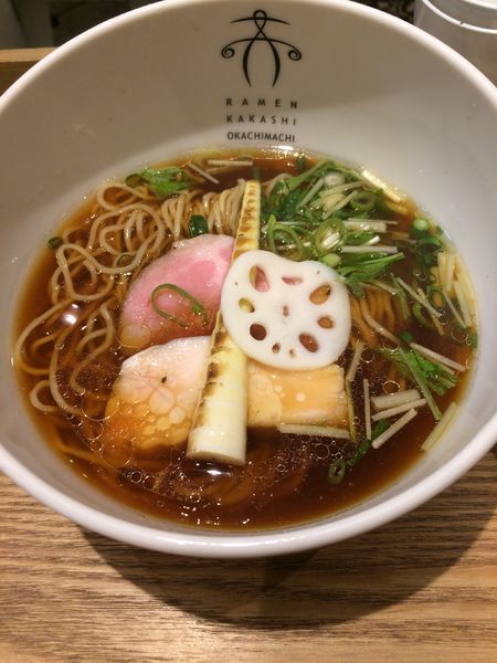 「鶏青湯醤油800円」@案山子の写真