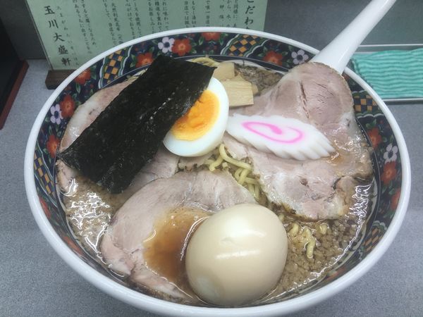 「醤油ラーメン＋味玉」@玉川大盛軒の写真