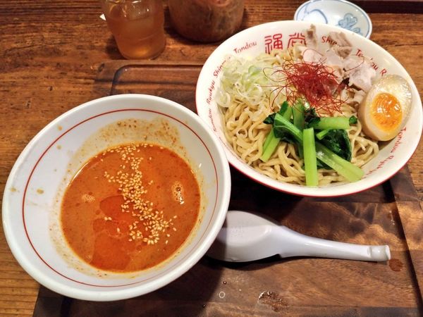 「期間限定 ピリ辛坦々つけ麺」@琉球新麺 通堂 儀保駅前店の写真