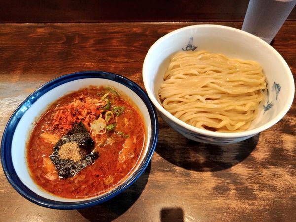 「期間限定 辛魚介つけ麺」@つけ麺 ジンベエの写真