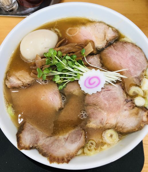 「チャーシュー中華そば(トッピング 味玉) 1150円」@中華そば 島風の写真