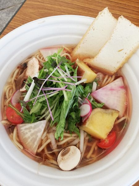 「彩り野菜のベジ醤油ラーメン」@東京ラーメンショー2019の写真