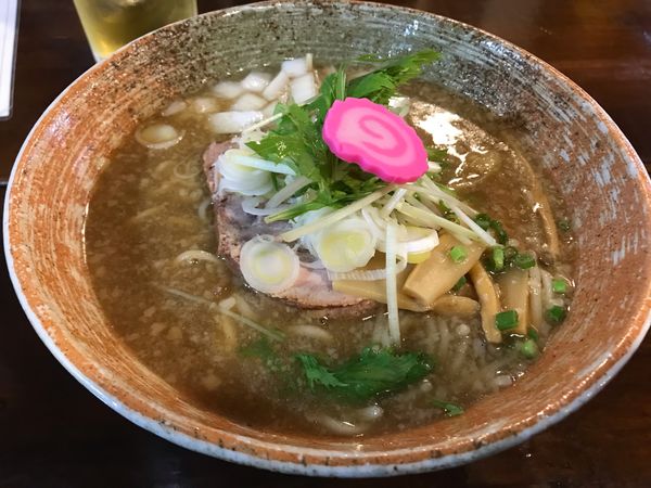 「白湯煮干し濃厚ラーメン」@らーめん 砂小屋の写真