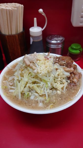 「大ぶた  ニンニクマシマシ  アブラ」@ラーメン二郎 京急川崎店の写真