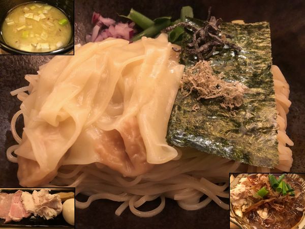 「特選盛り昆布水つけ麺（塩）＋和え玉」@つけ麺 山崎の写真