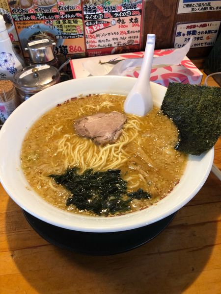 「背脂味噌ラーメン」@ラーメンショップ椿 二本松店の写真