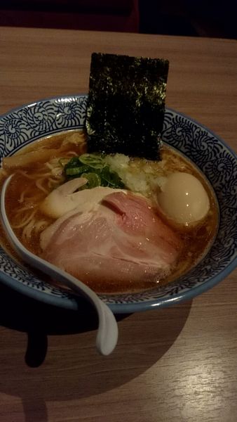 「味玉煮干し中華そば（８８０円）」@麺や 渡海の写真