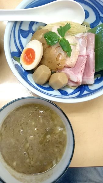 「里芋と煮干のとろ～り濃厚つけ麺  950円」@中華そば よしかわの写真
