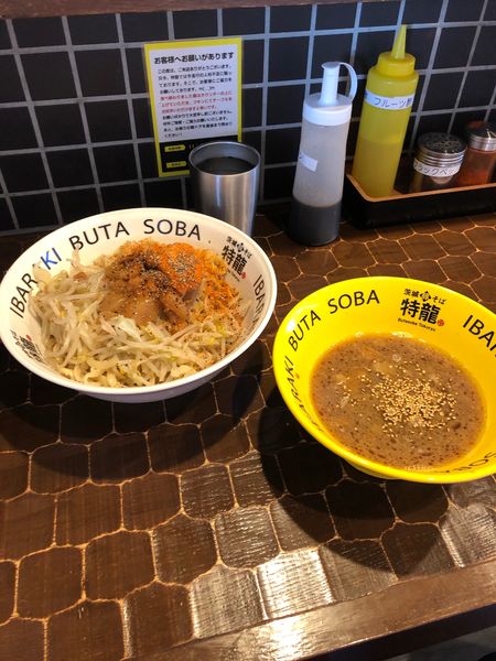 「つけそば麺マシ」@茨城豚そば 特龍 本店の写真